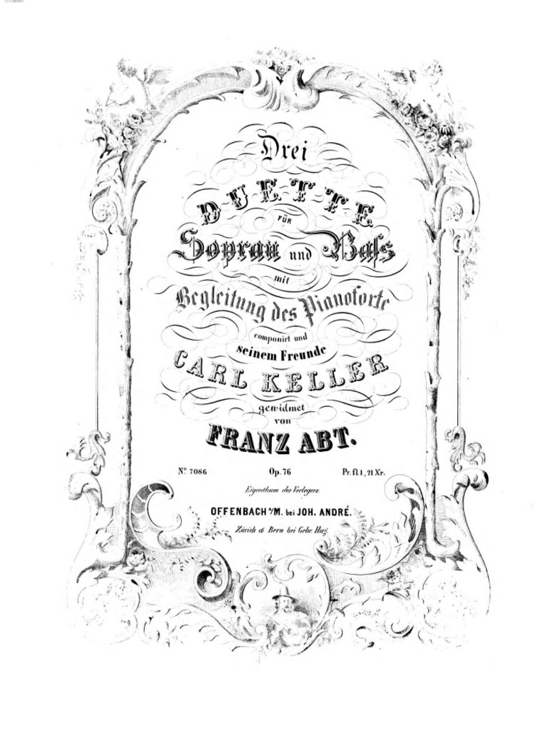 Franz Abt Duets For Soprano and Bass PDF