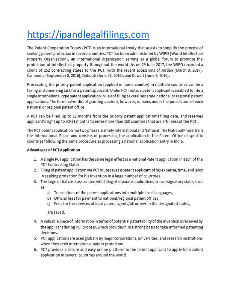 PCT Patent Application Guide in India | PDF | Patent Application | Patent