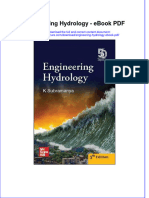 Download ebook Engineering Hydrology Pdf full chapter pdf