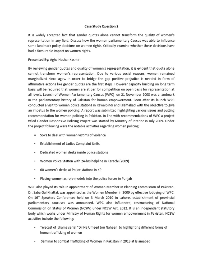Case Study Question 2 | PDF | Justice | Crime & Violence