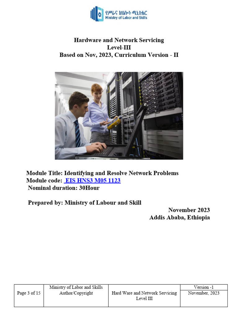 M05 - Identify and Resolve Network Problems-1 | PDF | Computer Network ...