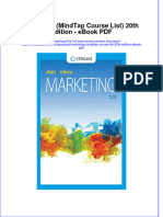 Download ebook Marketing Mindtap Course List 20Th Edition Pdf full chapter pdf