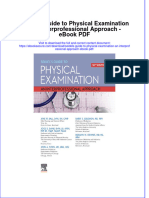 Ebook Seidels Guide To Physical Examination An Interprofessional Approach PDF Full Chapter PDF