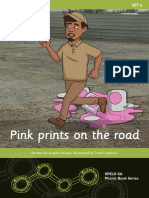 Set 4 Pink Prints On The Road