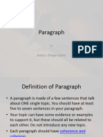 Paragraphs