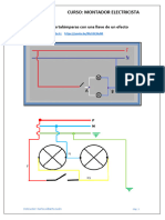Circuito de Dos Portalámparas Con Una Llave de Un Efecto PDF 10-08-2021