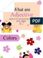 What Is An Adjective Presentation in A Colorful Minimalistic Style