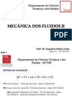 MF II Tema III Escoamento Viscoso Incompressvel - Interno - Aula 1 - 2023