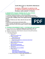 Training - Rules and Requirements - MLDLRSA2022