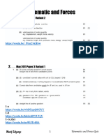 Kinematics and Forces Exam3 2023 Ms