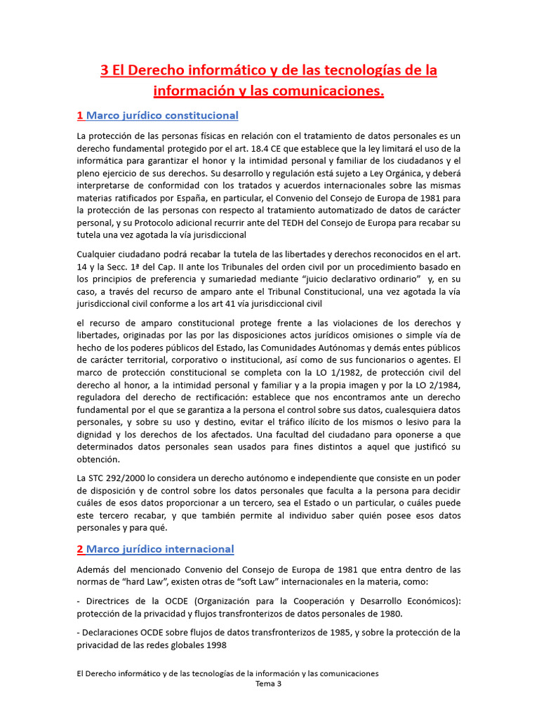 Protección de Datos y Derecho Informático | PDF | Patentar | Propiedad ...