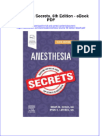 Download ebook Anesthesia Secrets 6Th Edition Pdf full chapter pdf