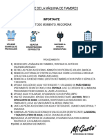 Higiene de La Máquina de Fiambres