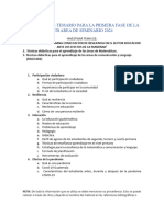 Propuesta de Temario para La Primera Fase de La Sub Area de Seminario 2024