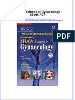 Ebook Shaws Textbook of Gynaecology PDF Full Chapter PDF