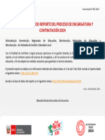 Comunicado 045-2024 Vigésimo Segundo Reporte Del Proceso de Encargatura y Contratación 2024