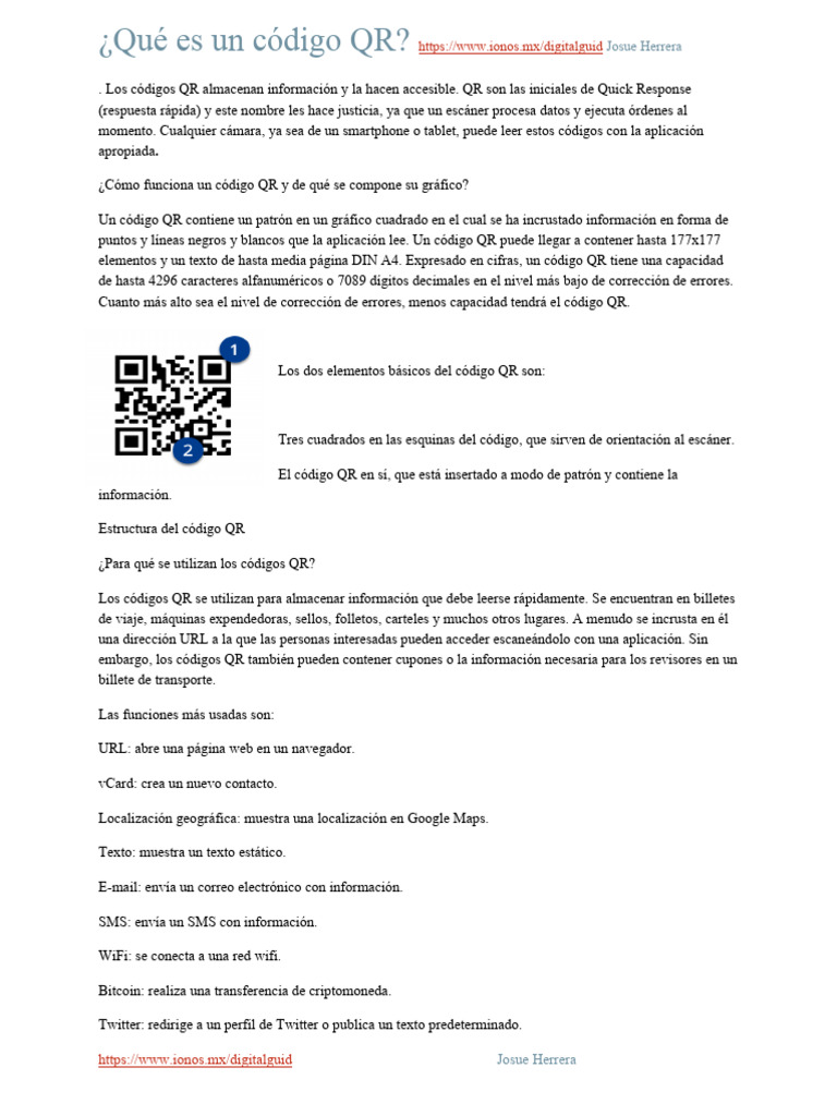 Qué Es Un Código QR | PDF | Código QR | Software de la aplicacion