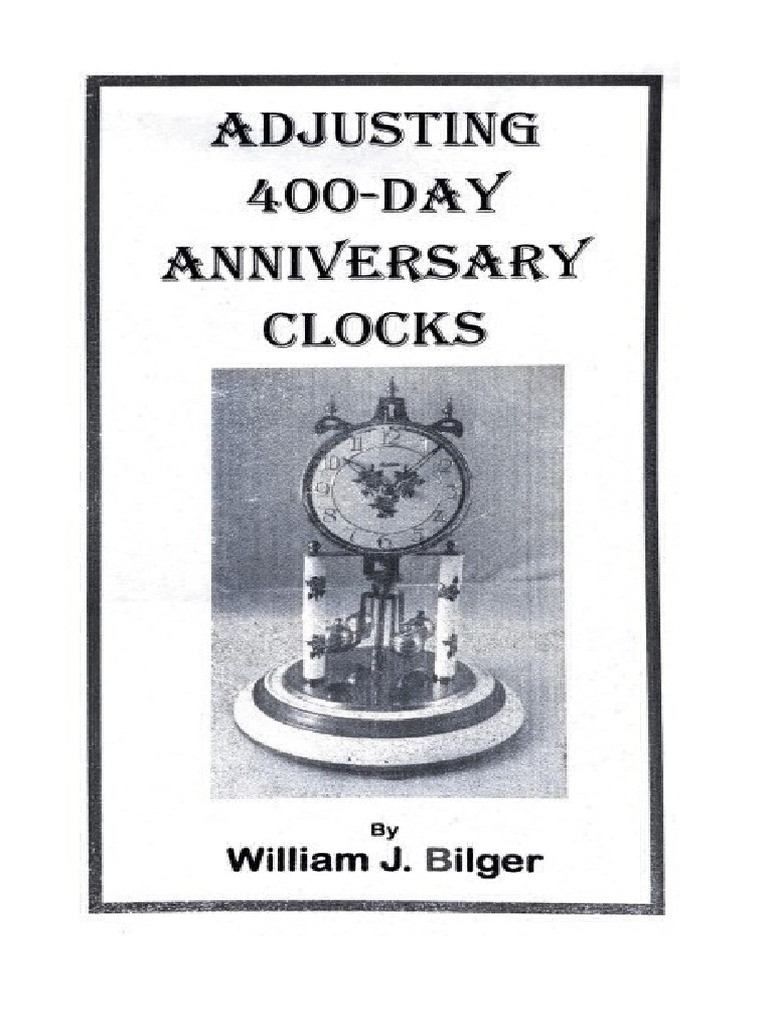 Adjusting 400 Day Anniversary Clocks PDF