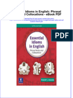 Ebook Essential Idioms in English Phrasal Verbs and Collocations PDF Full Chapter PDF