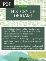 History of Origami