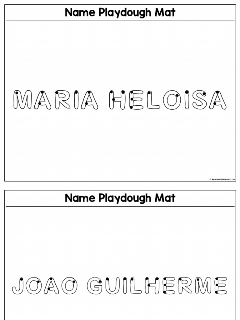 Nome Para Educação Infantil Pdf