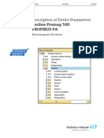 Descripcion de Parametros de Servicios - Proline Promag 500 PROFIBUS PA - GP01056DEN - 0218