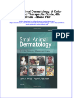 Ebook Small Animal Dermatology A Color Atlas and Therapeutic Guide 4Th Edition PDF Full Chapter PDF