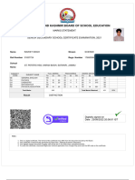 12th Mark Sheet