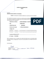 Carta de Autorizacion de Cci Kame