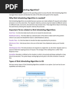 What Is Disk Scheduling Algorithm