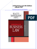 Download ebook Essentials Of Business Law 6Th Edition Pdf full chapter pdf