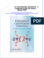 Download ebook Essentials Of Coordination Chemistry A Simplified Approach With 3D Visual Pdf full chapter pdf