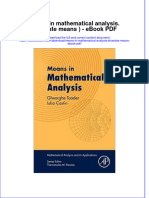 Ebook Means in Mathematical Analysis Bivariate Means PDF Full Chapter PDF