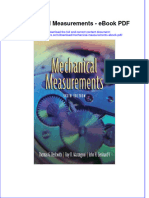 Download ebook Mechanical Measurements Pdf full chapter pdf
