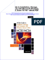 Ebook Mcsa Guide To Installation Storage and Compute With Microsoft Windows Server2016 Exam 70 740 PDF Full Chapter PDF