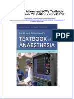 Ebook Smith and Aitkenheads Textbook of Anaesthesia 7Th Edition PDF Full Chapter PDF