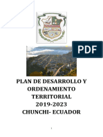 Plan de Desarrollo y Ordenamiento Territorial PDOT Chunchi 2019 2023