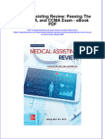 Ebook Medical Assisting Review Passing The Cma Rma and Ccma Exam PDF Full Chapter PDF