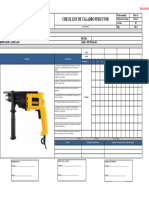 INPRO-SSOMA - Formato de Check List de Taladro