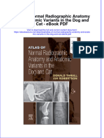 Download ebook Atlas Of Normal Radiographic Anatomy And Anatomic Variants In The Dog And Cat Pdf full chapter pdf