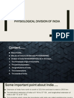 physiological division of India