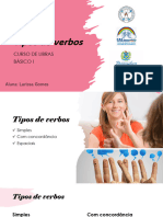 Apresentação Pessoal - Tipos de Verbos