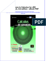 Ebook Solutions To Calculus For Jee Advanced 3Rd Edition PDF Full Chapter PDF