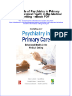Ebook Essentials of Psychiatry in Primary Care Behavioral Health in The Medical Setting PDF Full Chapter PDF