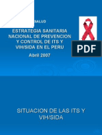 Estrategia Sanitaria Nacional de Prevención y Control de ITS y VIH SIDA en El Perú