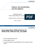 Alexander Sokol The Regulations The Sensitivities and The Adjoints