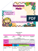 MARZO PLANO DIDÁCTICO