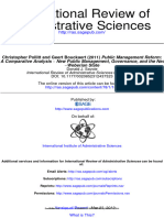 Administrative Sciences International Review Of: Christopher Pollitt and Geert Bouckaert (2011)