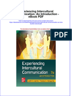 Download ebook Experiencing Intercultural Communication An Introduction Pdf full chapter pdf