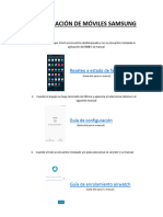 Guía - Enrolamiento SAMSUNG